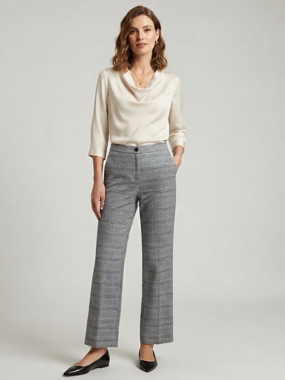 Vivibleu Plaid  Pants